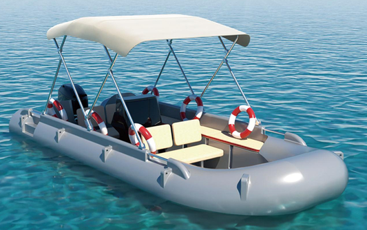 HRW RIB45-01 Polymer Inflatable Boat - Multi-functional Leisure and Rescue Speedboat